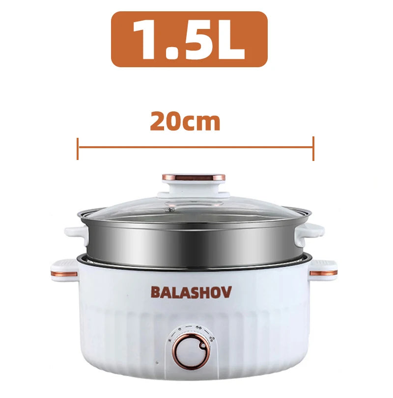 1.5L Electric Cooker with 20cm diameter – perfect for single servings