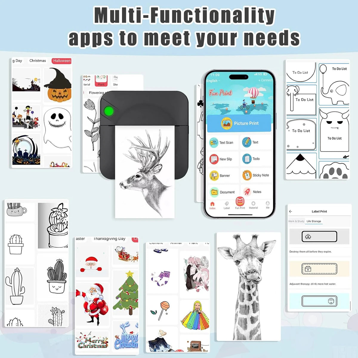 Collection of apps and printing tools with a focus on functionality and design.