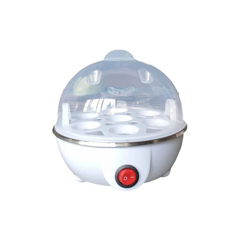 White egg incubator with a clear dome on a white background