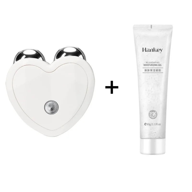 White microcurrent face lift device with Hankey gel combo